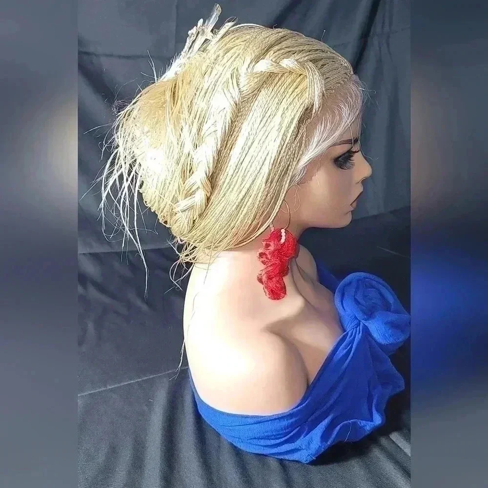 Stunning Style Revolution: 100% Handmade Micro Millions Braided Full Lace Wigs". - Picture 7 of 17